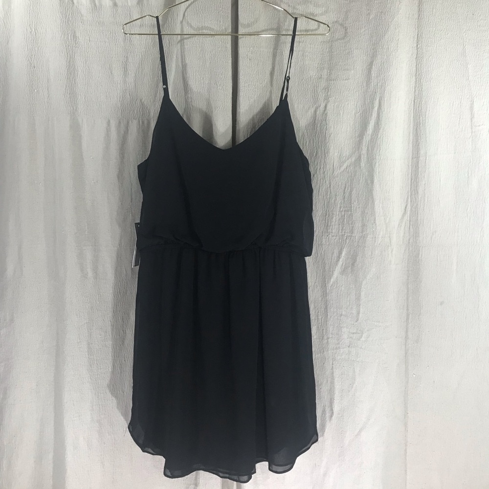 Black Empire waist Dress By Bisou Bisou NWT